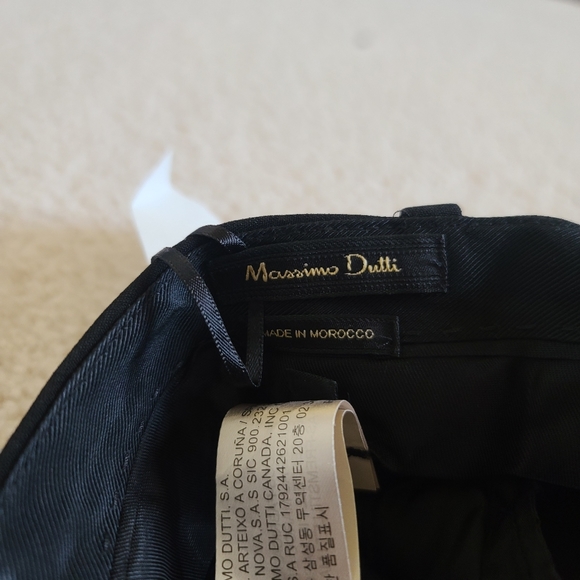 Massimo Dutti | Black Pleat Trousers - Picture 4 of 9